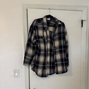 H&M Monochrome Checkered Shirt